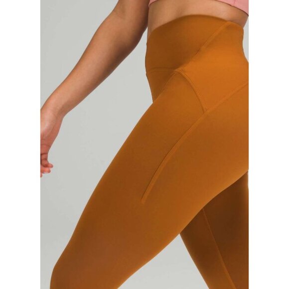 Lululemon Instill High-Rise Tight 25" Tan Brown-sz 12 - Picture 6 of 10